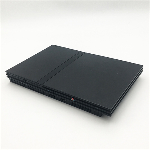 Playstation 2 Slim Sort Konsol - SNR AC0363297 (C Grade) (Genbrug)